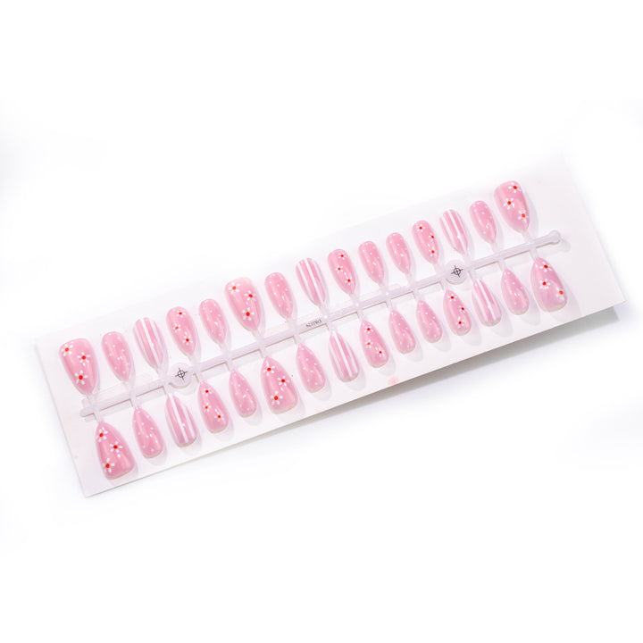 Elegant Floral Design Press-On Nail Art Set Kalsten