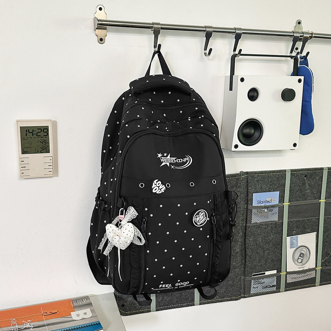 Stylish Dotted Backpack Kalsten