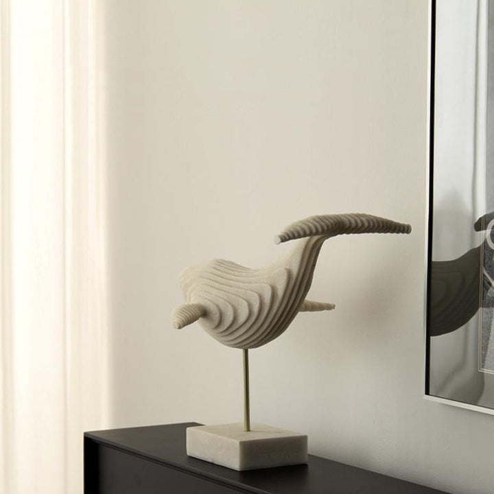 Artistic Whale Sculpture