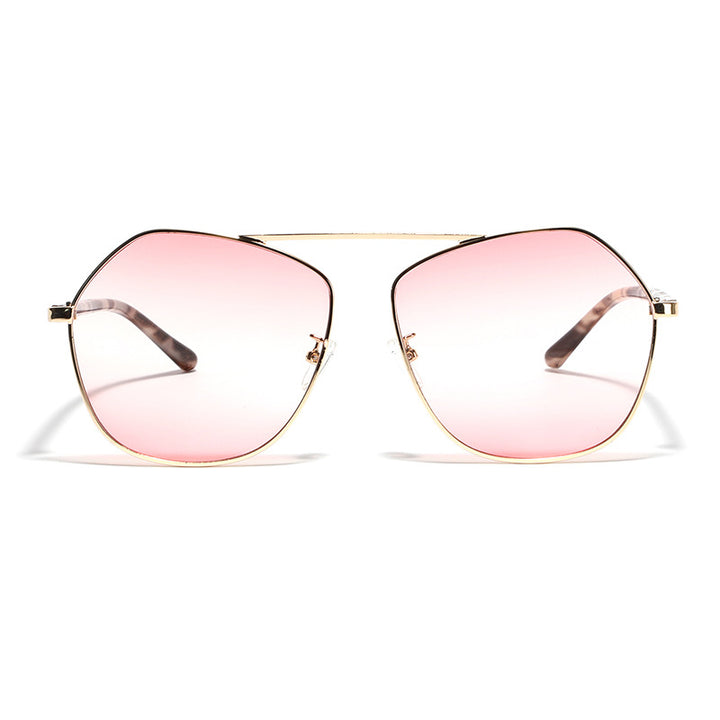 Women's geometric sunglasses with luxurious metal frame Kalsten