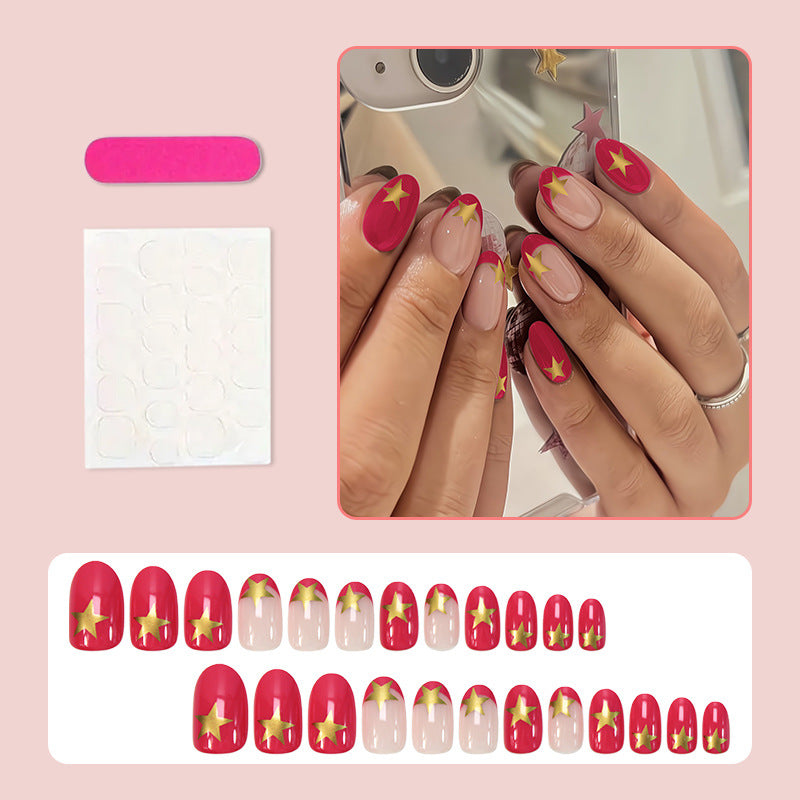 Artificial nail set with creative star design Kalsten