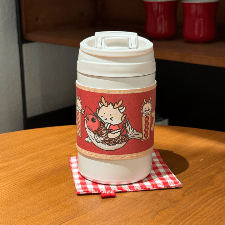Women's Insulated Coffee Mug with Elegant Design and Safe Lid System Kalsten
