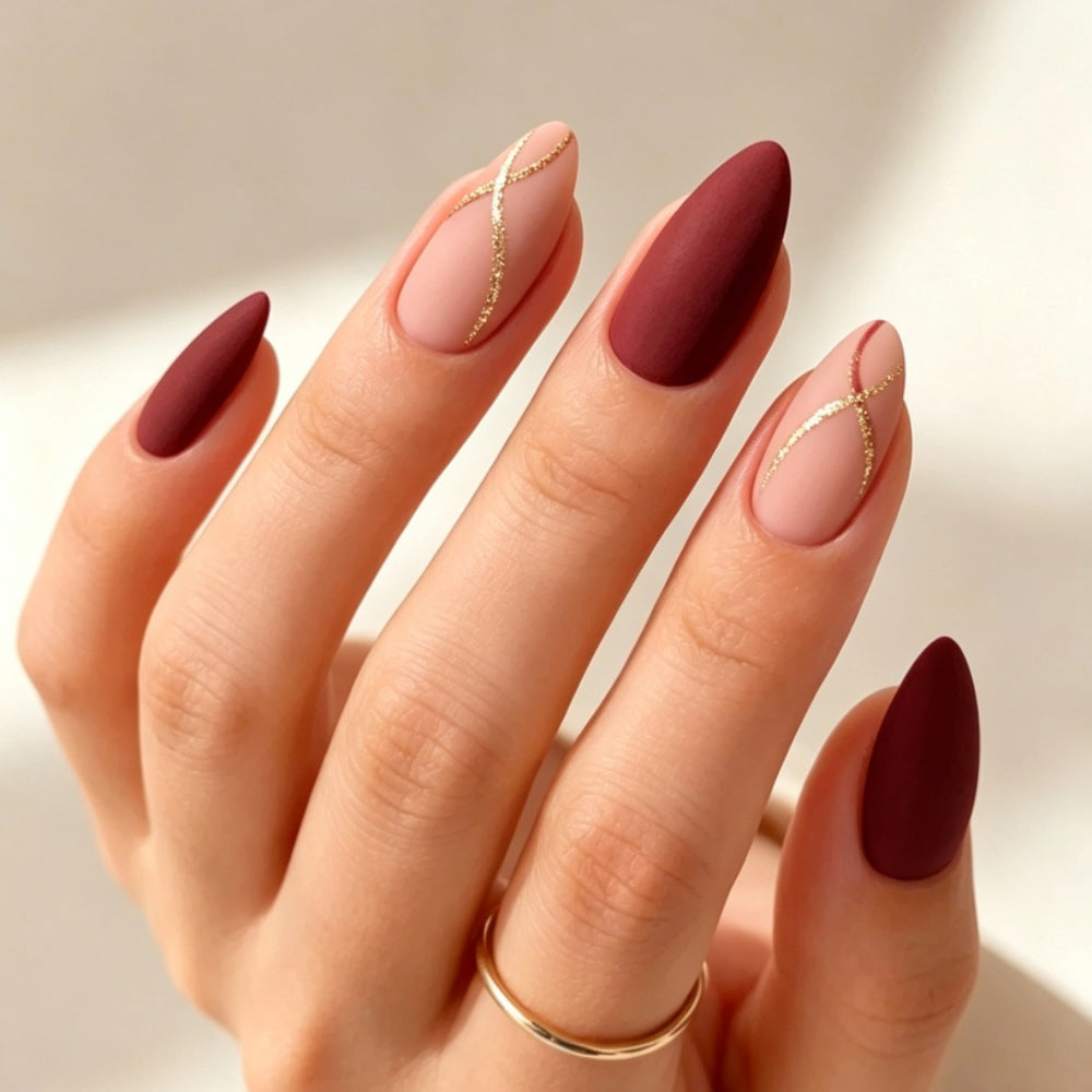 Elegant Stiletto Press-On Nail Art