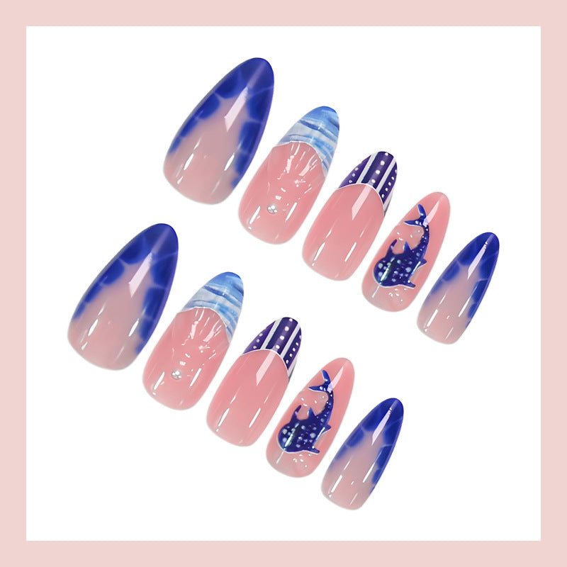 Nail art set with maritime motifs and modern designs Kalsten