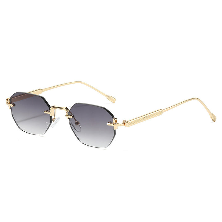 Chic Oversized Octagonal Sunglasses with Elegant Metal Accents Kalsten