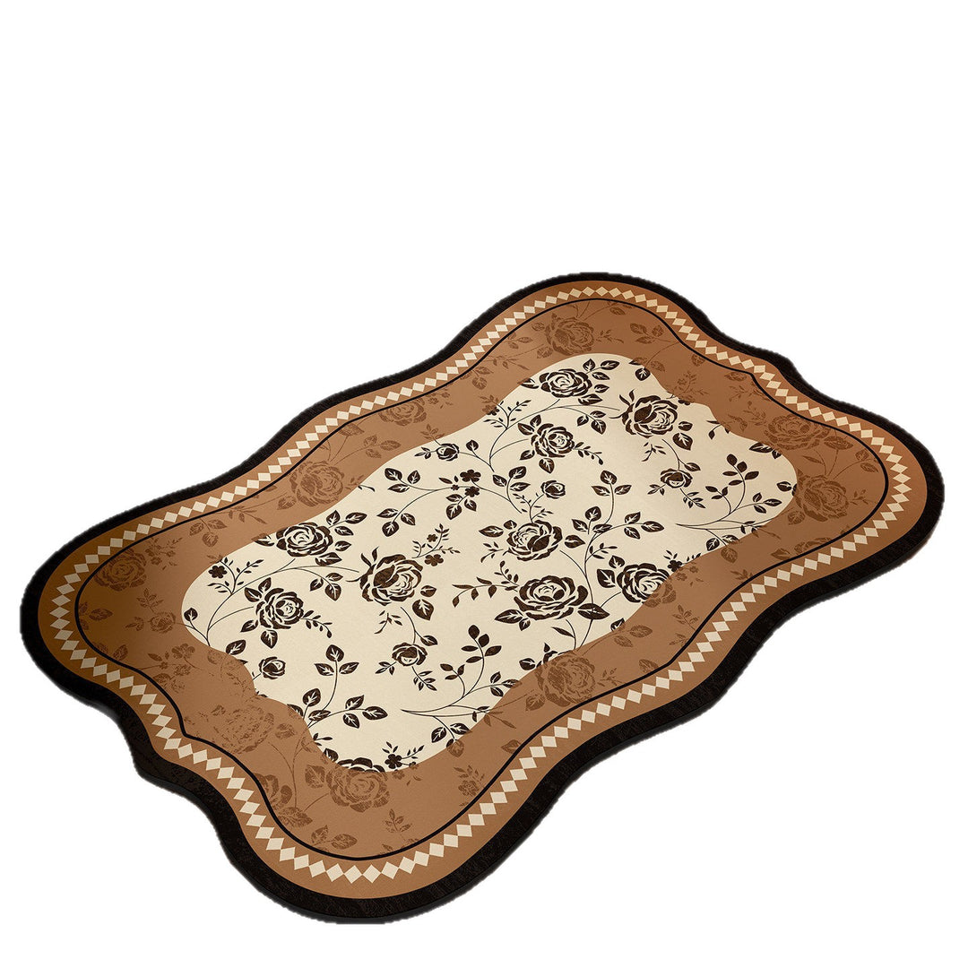 Floral Design Bathroom Mat Kalsten