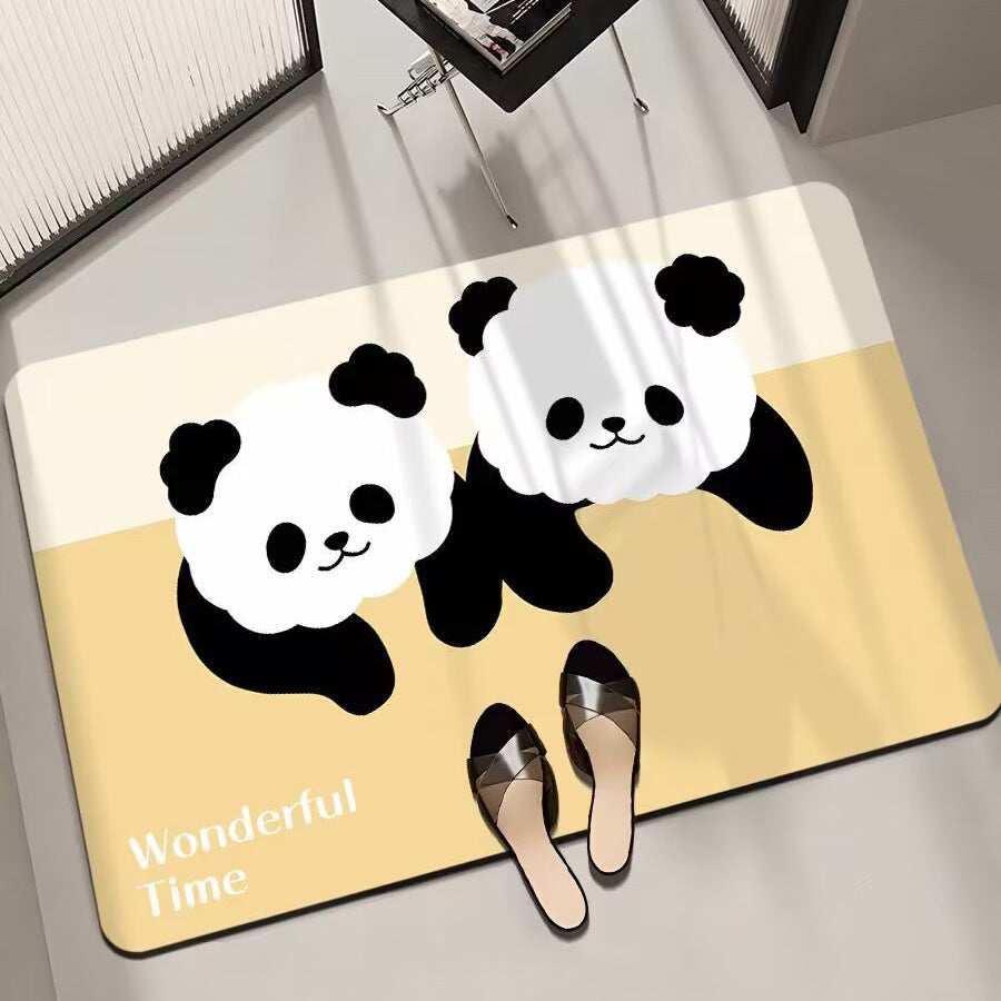 Cartoon-Themed Bath Mat