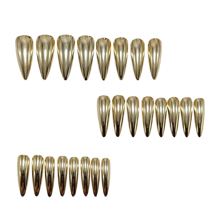Elegant and Shiny Stiletto Artificial Nails Kalsten