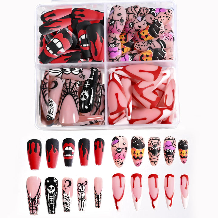 Floral Art Press-On Nail Tips Set