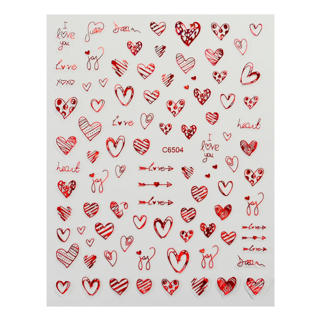 Cute Love-Themed Nail Art Charms
