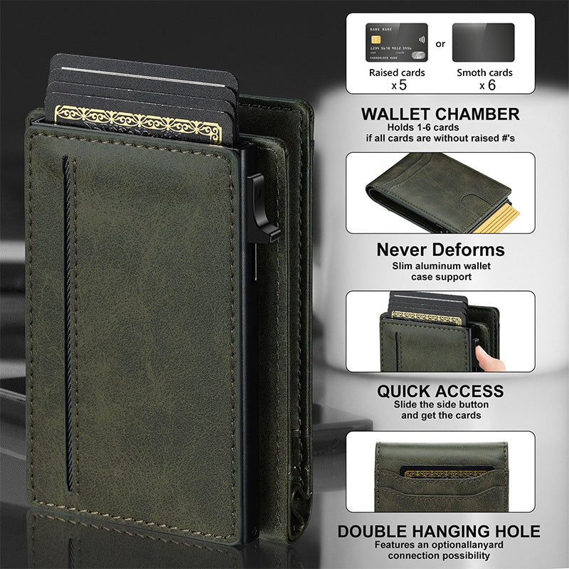 Slim RFID Protection Leather Wallet Kalsten