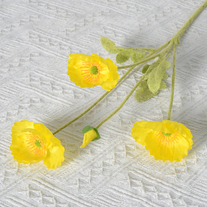 Artificial Poppy Floral Stem