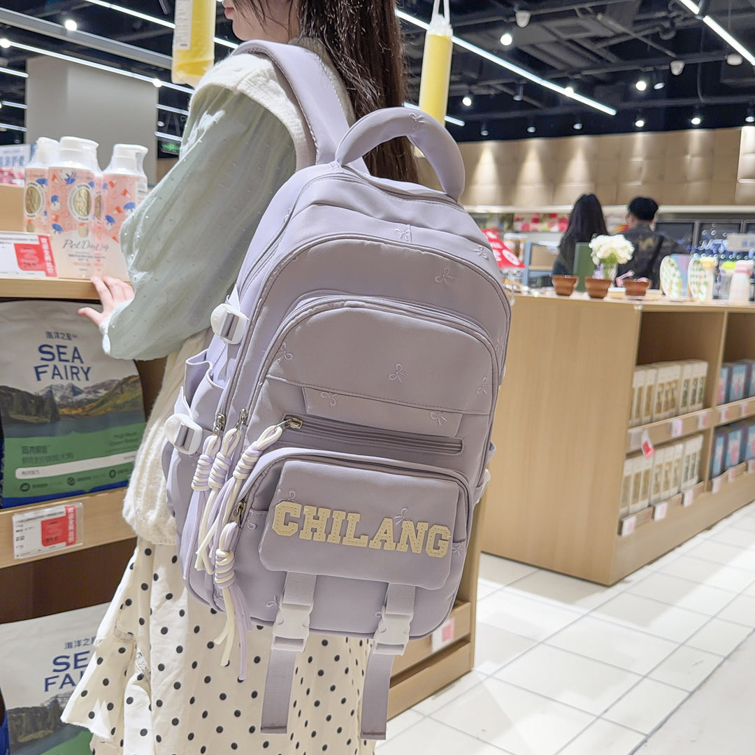 Stylish Embroidered Multi-Functional Backpack Kalsten