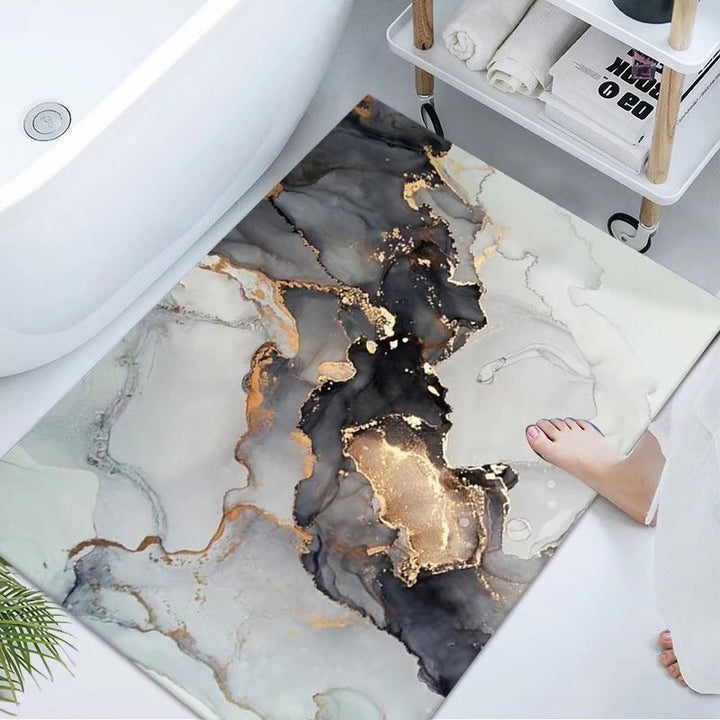 Luxurious Marble Design Bath Mat Kalsten