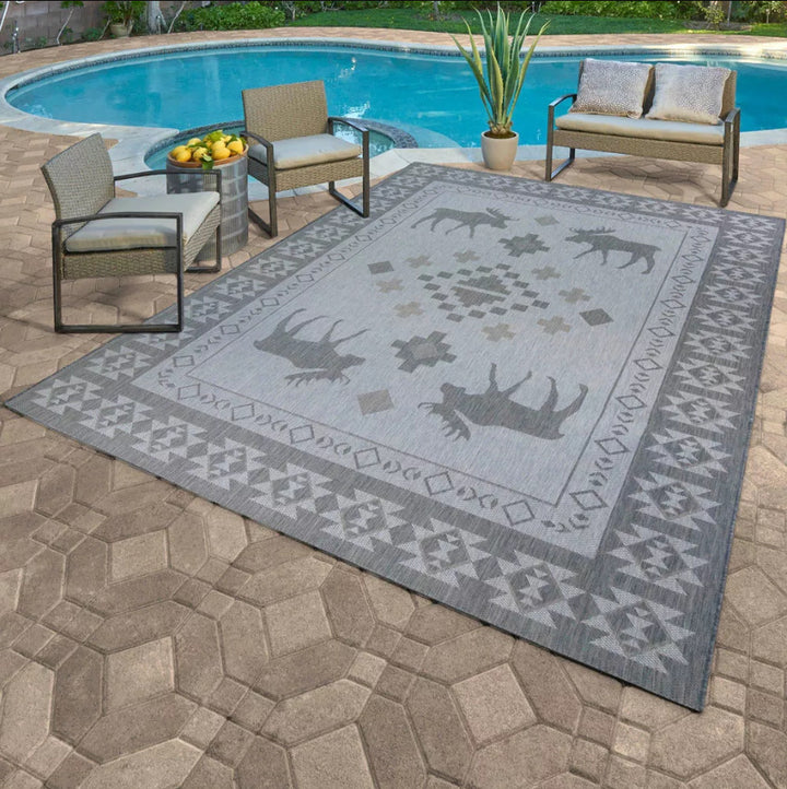 Multi-Colored Outdoor Area Rug