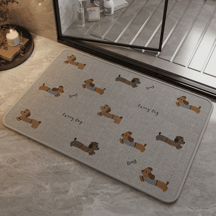Fun Dog-Themed Anti-Slip Bath Mat Kalsten