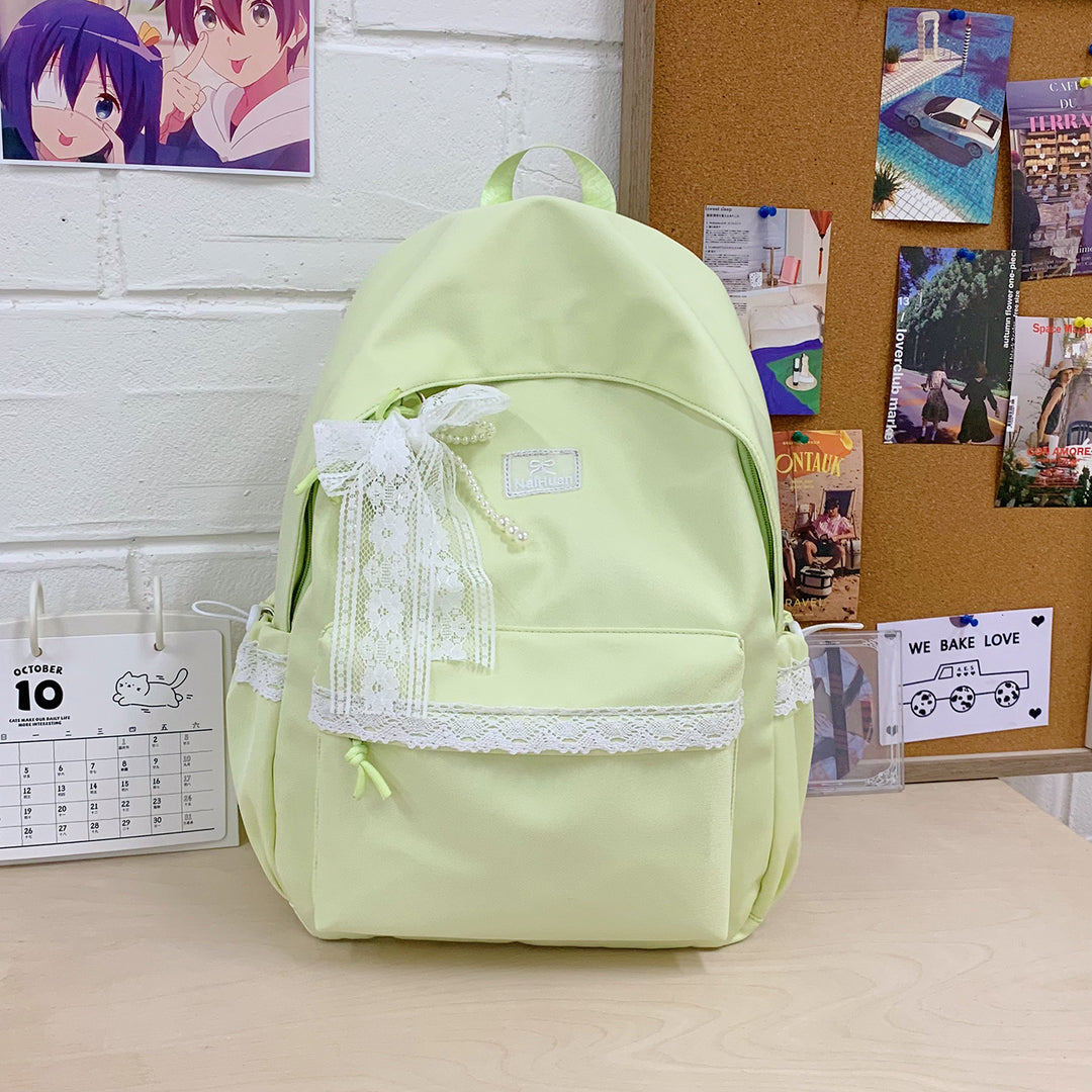 Elegant Lace-Trimmed Daily Backpack Kalsten