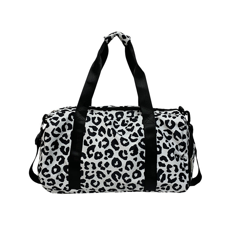 Fashionable Zebra Patterned Gym Duffle Bag Kalsten