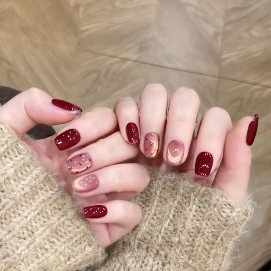 Artistic Nail Art Extensions with Decorative Accents