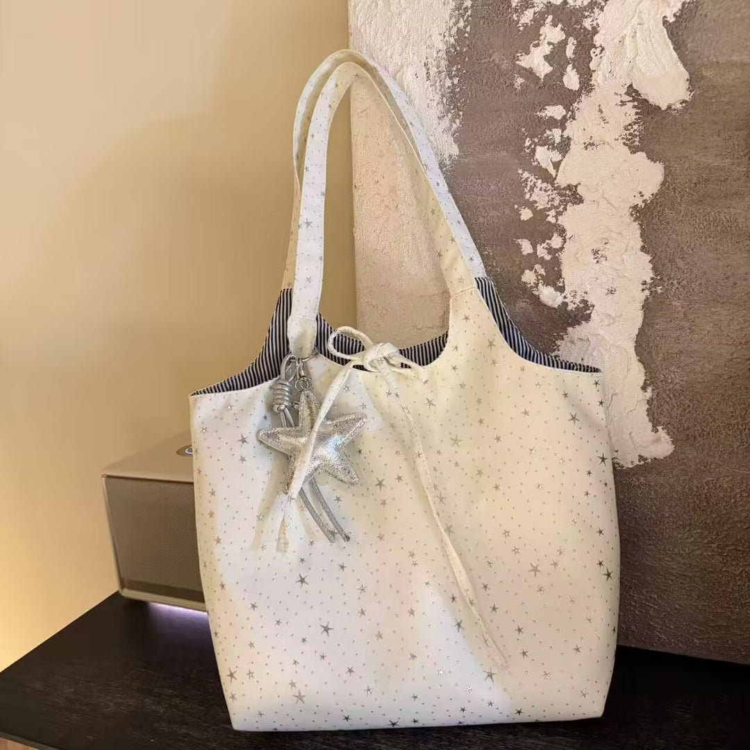 Tote bag with playful star pattern Kalsten