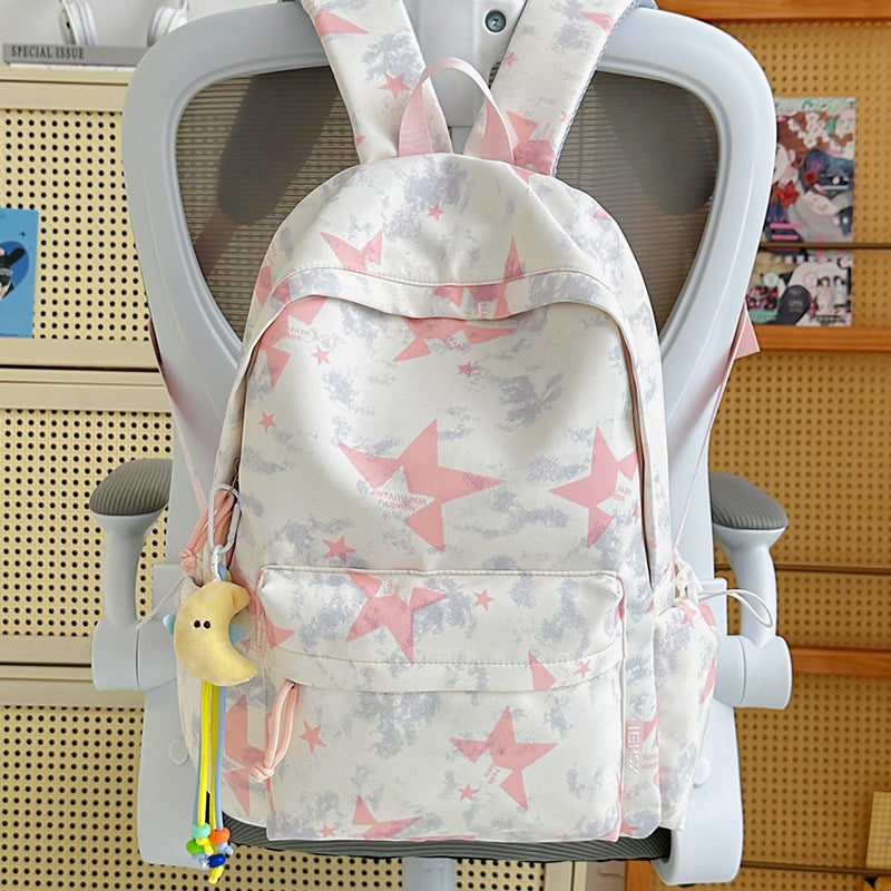 Trendy Star-Printed Backpack Kalsten