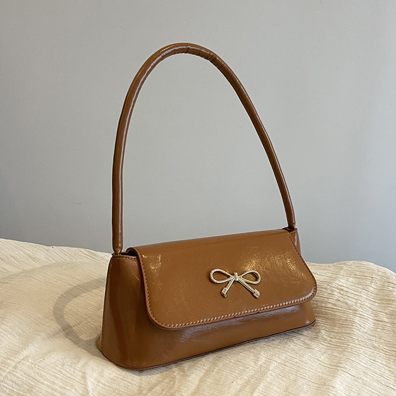 Elegant Bow-Detail Handheld Handbag