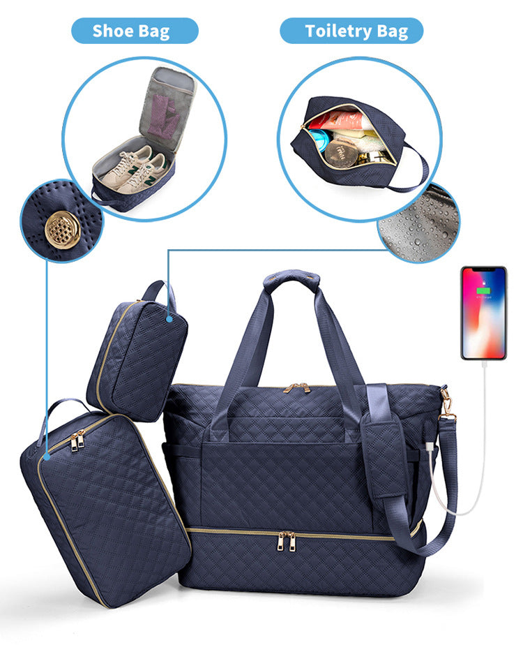 Quilted Weekender Bag Kalsten