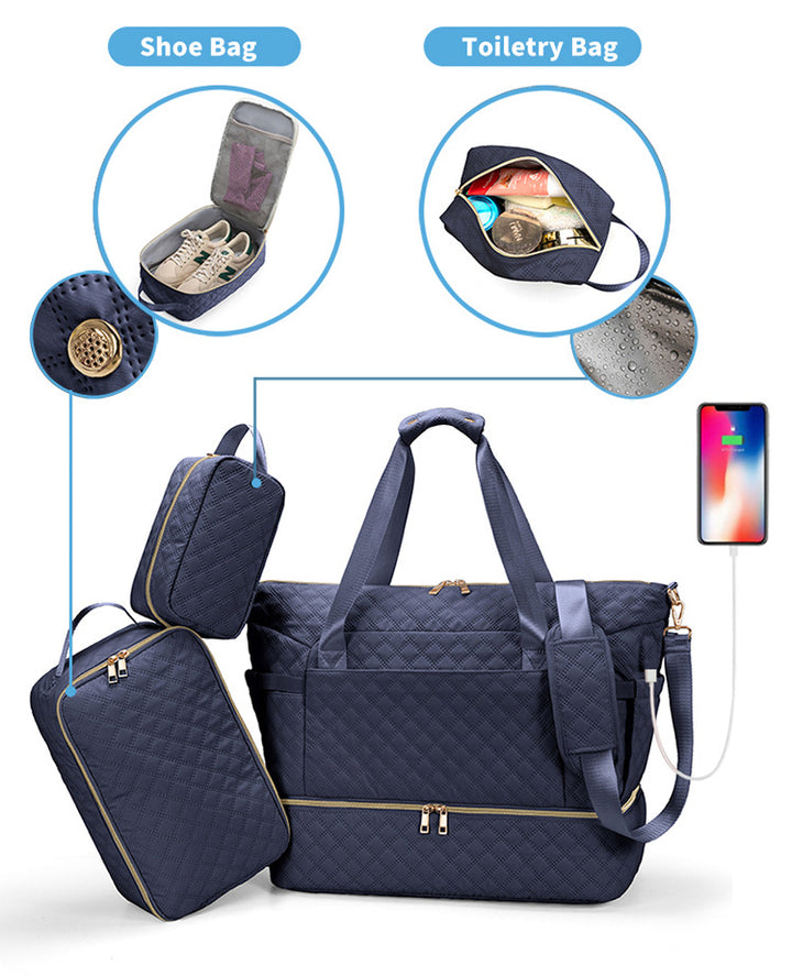 Quilted Weekender Bag Kalsten