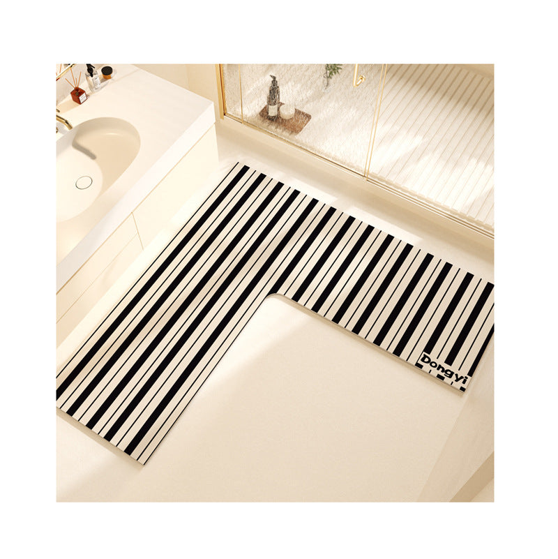 L-Shaped Soft Bath Mat Kalsten