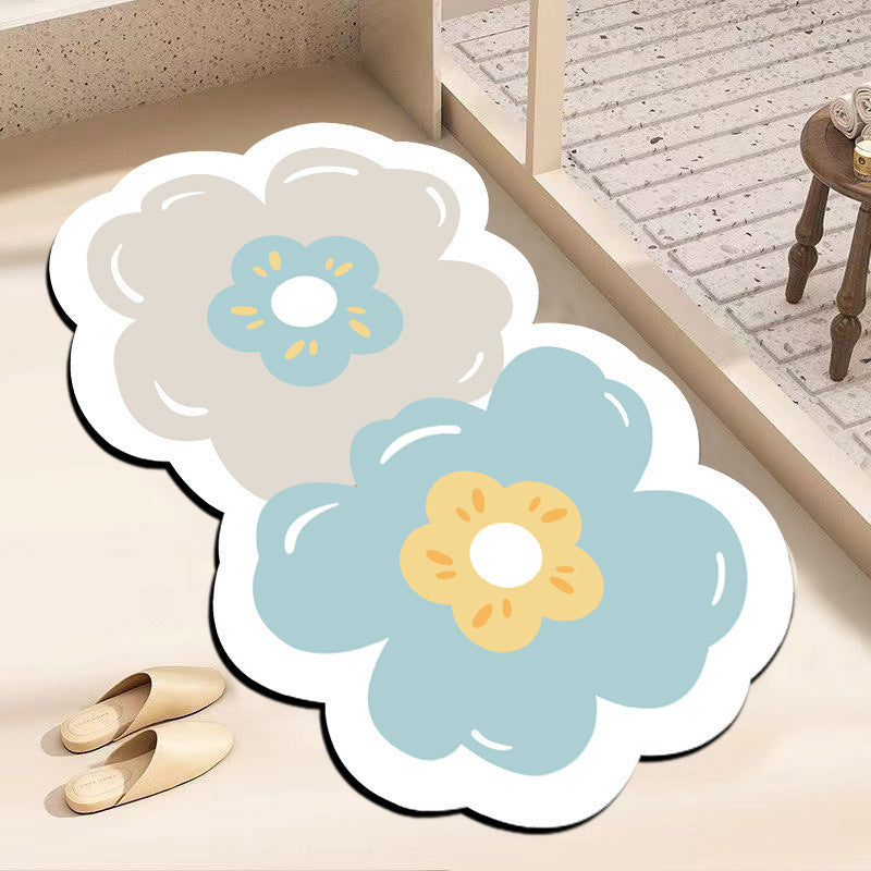 Decorative Flower-Shaped Floor Mat Kalsten
