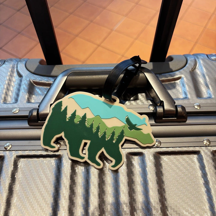 Mountain Adventure-Themed Luggage Tag Kalsten