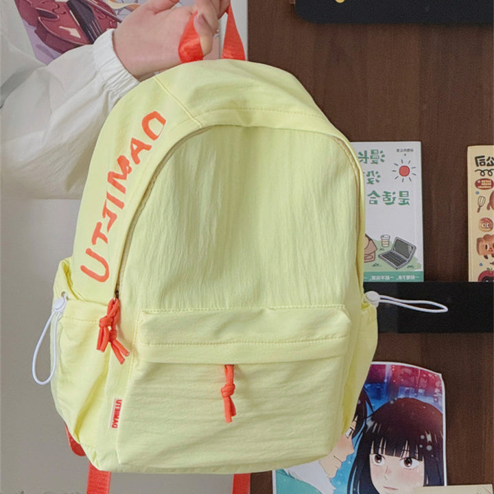 Casual Lightweight Backpack with Cute Plush Keychain Kalsten