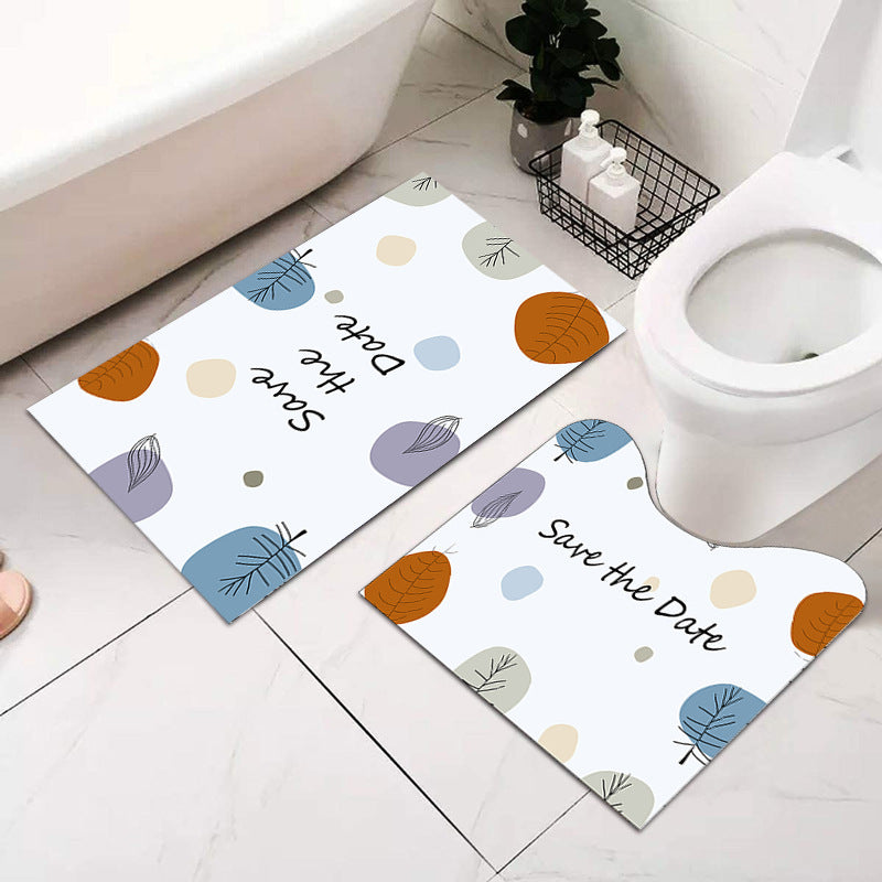 Soft Absorbent Bathroom Mat Set