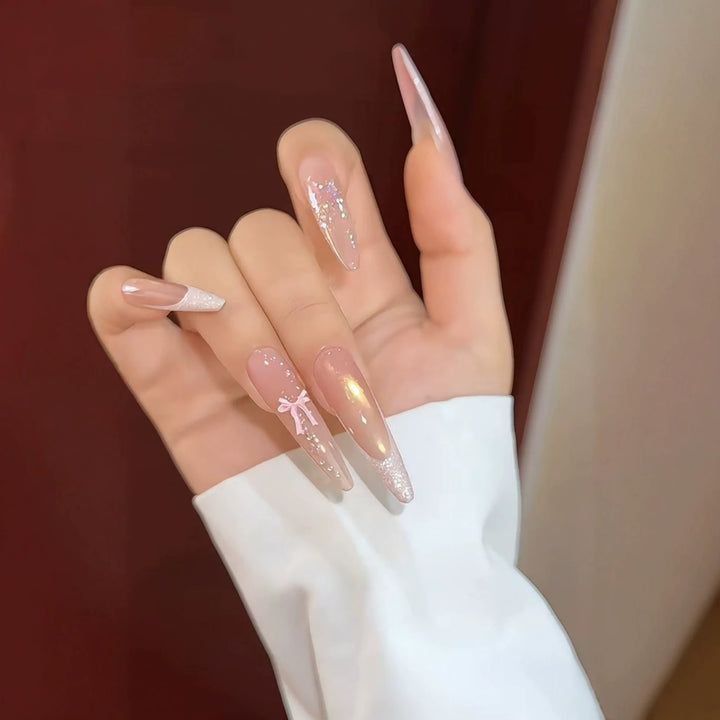 Elegant Stiletto Press-On Nail Art Set