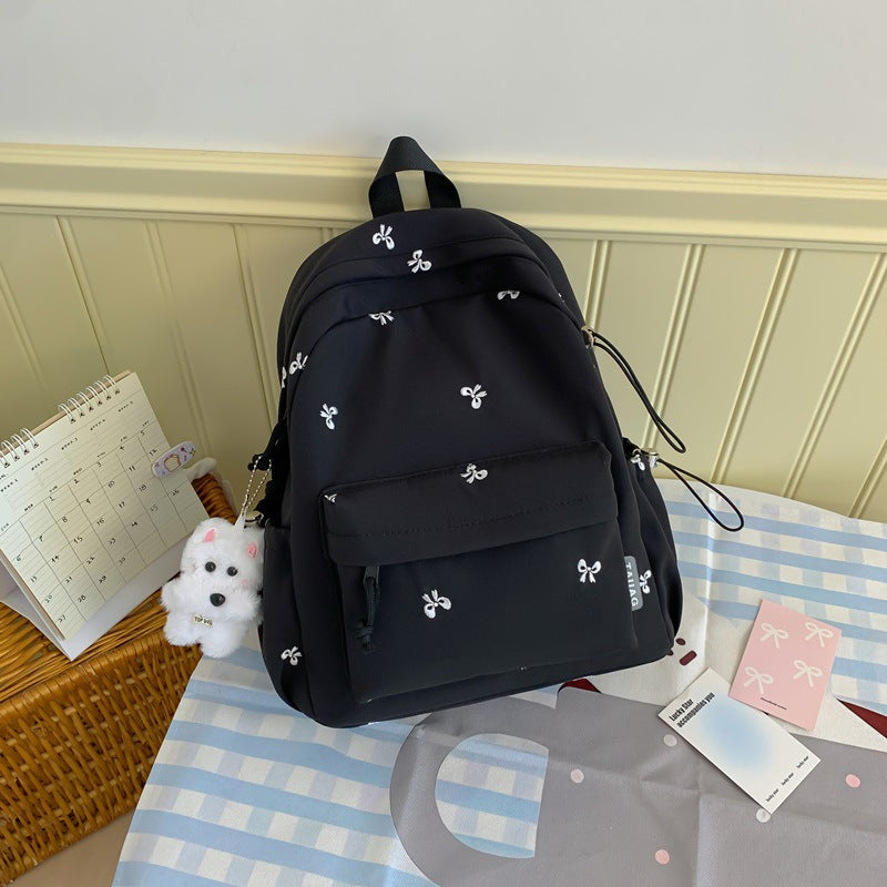 Floral Embroidered Daily Backpack Kalsten