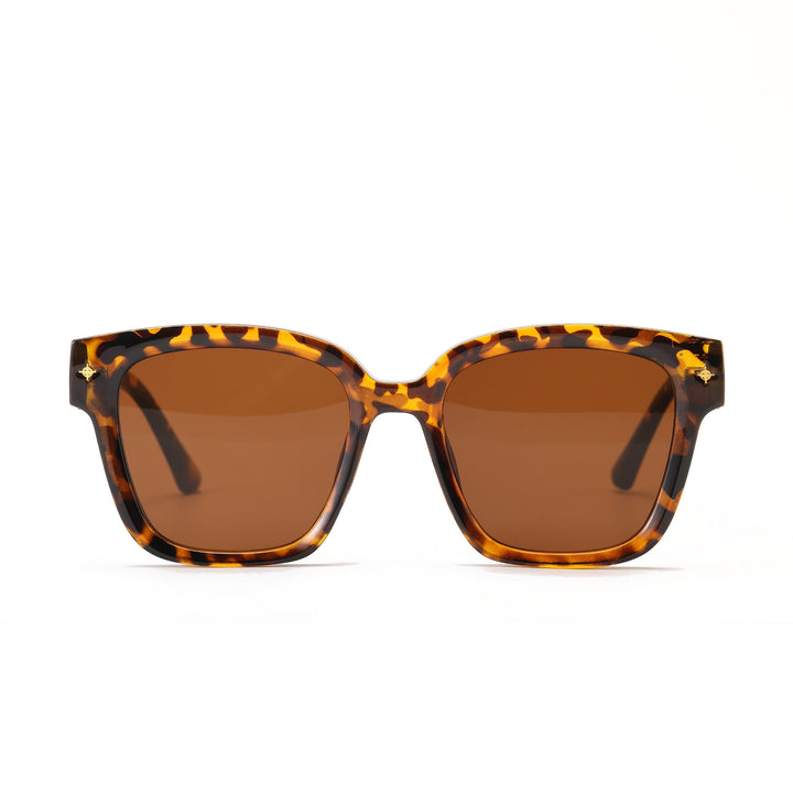 Women's fashionable square sunglasses with transparent frame Kalsten