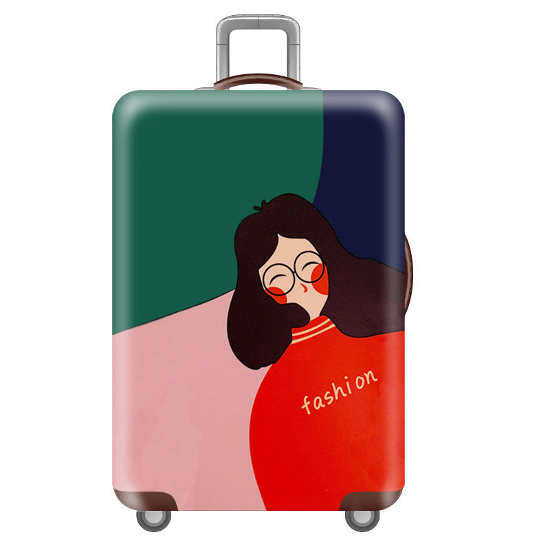 Women's Hard Shell Suitcase with Unique Illustration Design Kalsten