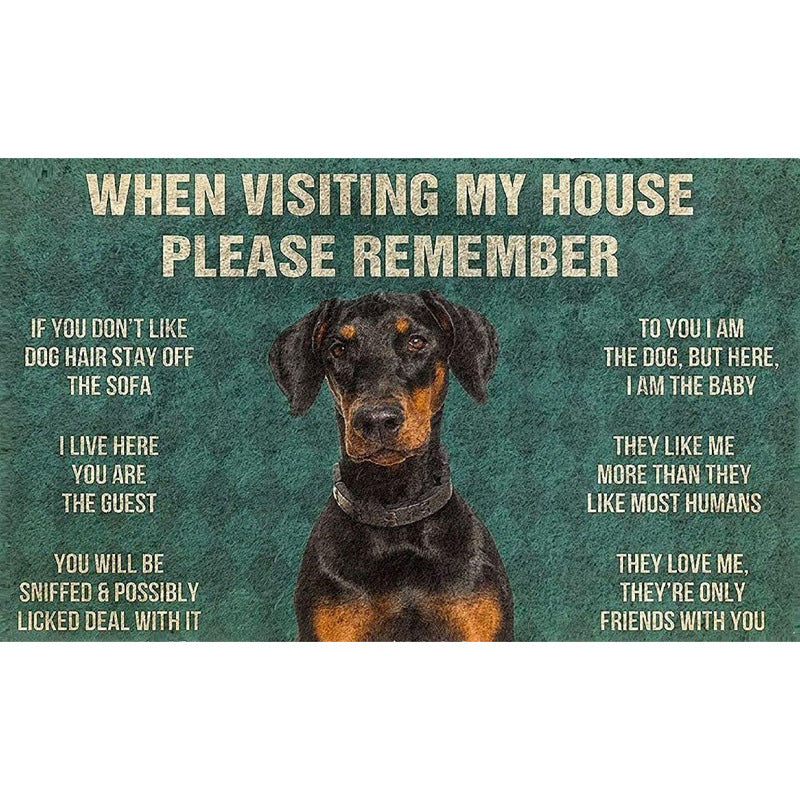 Fun Dog-Themed Door Mat Kalsten