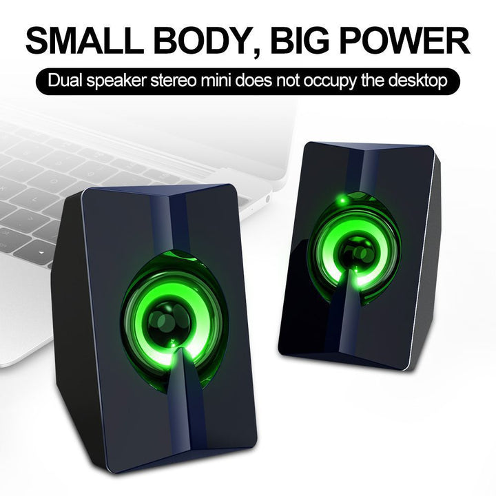 Bluetooth Desktop Speakers with LED Light Effects Kalsten