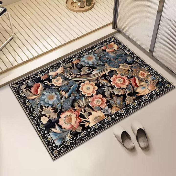Floral Print Area Mat Kalsten