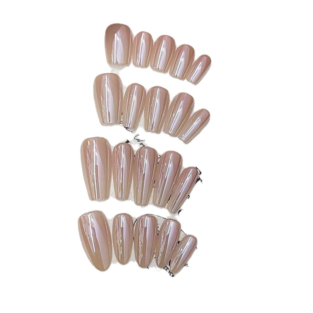 Stylish Glossy Press-On Nail Set Kalsten