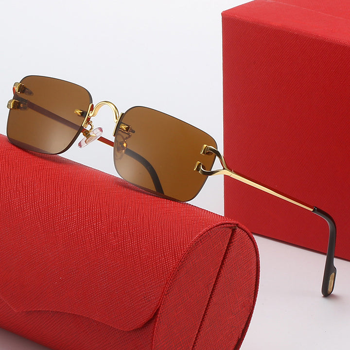 Ladies designer sunglasses with elegant metal frame and polarized lenses Kalsten