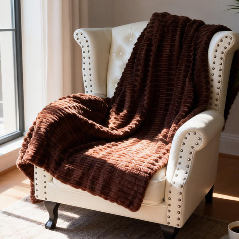 Women Cozy Structured Fleece Blanket Kalsten