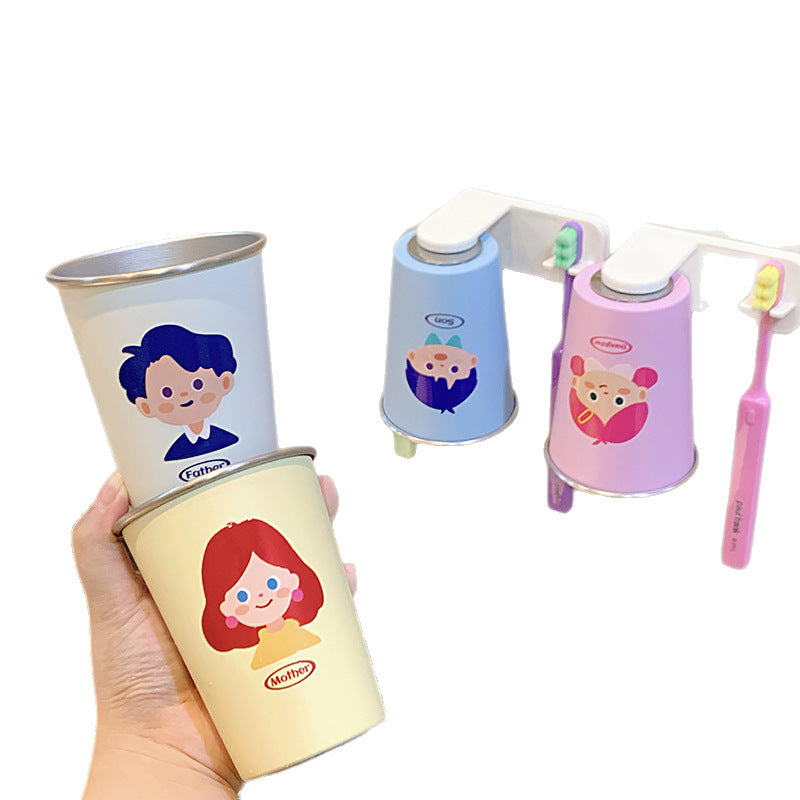 Wall-mounted toothbrush holder with playful design Kalsten