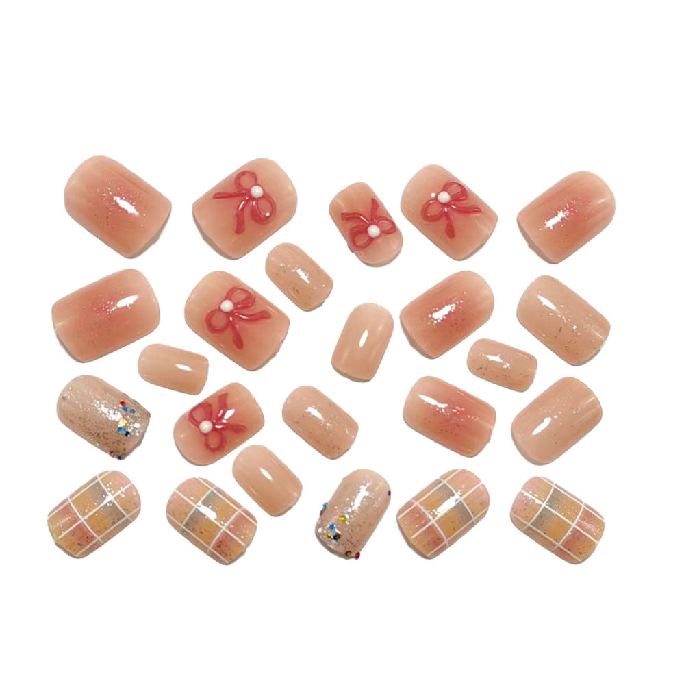 Creative nail art set with glitter and floral applications Kalsten