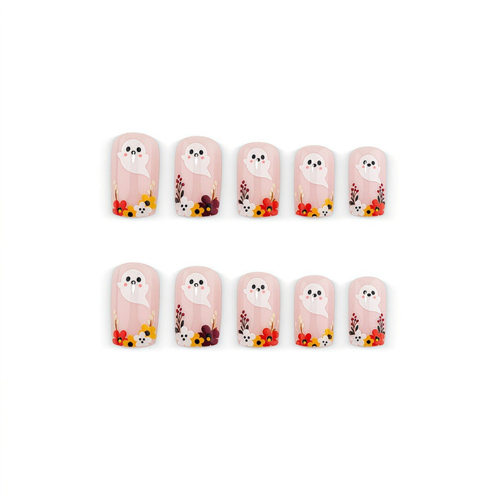 Artificial nails with playful spirit design Kalsten