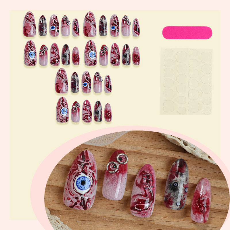 Creative nail art set with artistic accents and sparkling details Kalsten