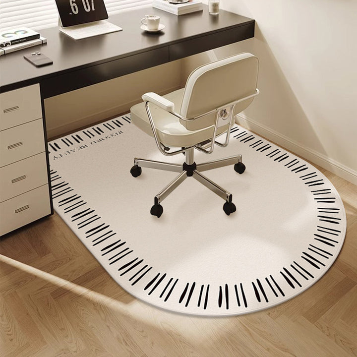 Half-Round Inspirational Office Mat