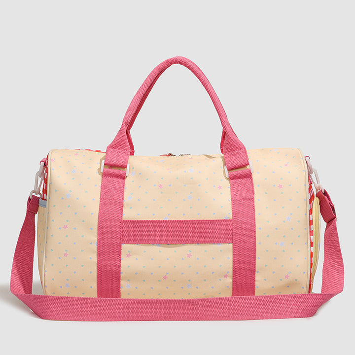 Playful Patterned Carryall Duffle Bag Kalsten