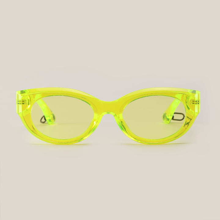 Women's fashionable sunglasses with transparent frame and UV protection Kalsten